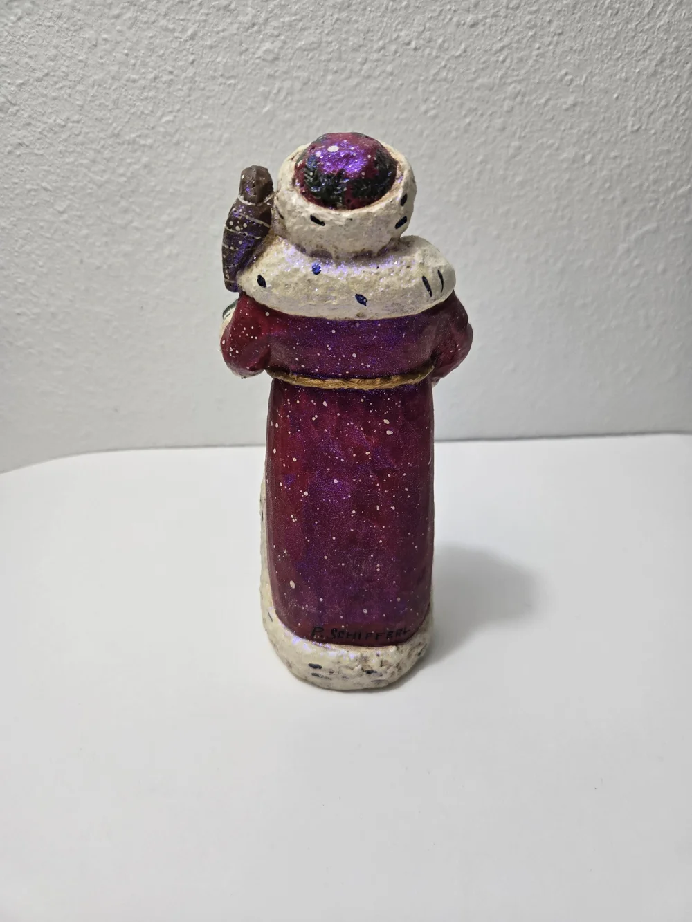 Vintage Pam Schifferl resin folk art Santa Figurine